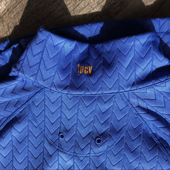 Lucy Zippered Jacket Blue Size Small - Picture 8 of 9